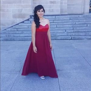 Red bridesmaid/Prom dress